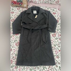 Abercrombie & Fitch Charcoal Trench Coat